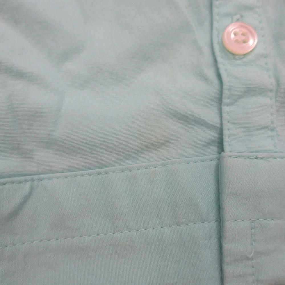 J. CREW Button Down 3/4 Sleeve Shirt Size XL